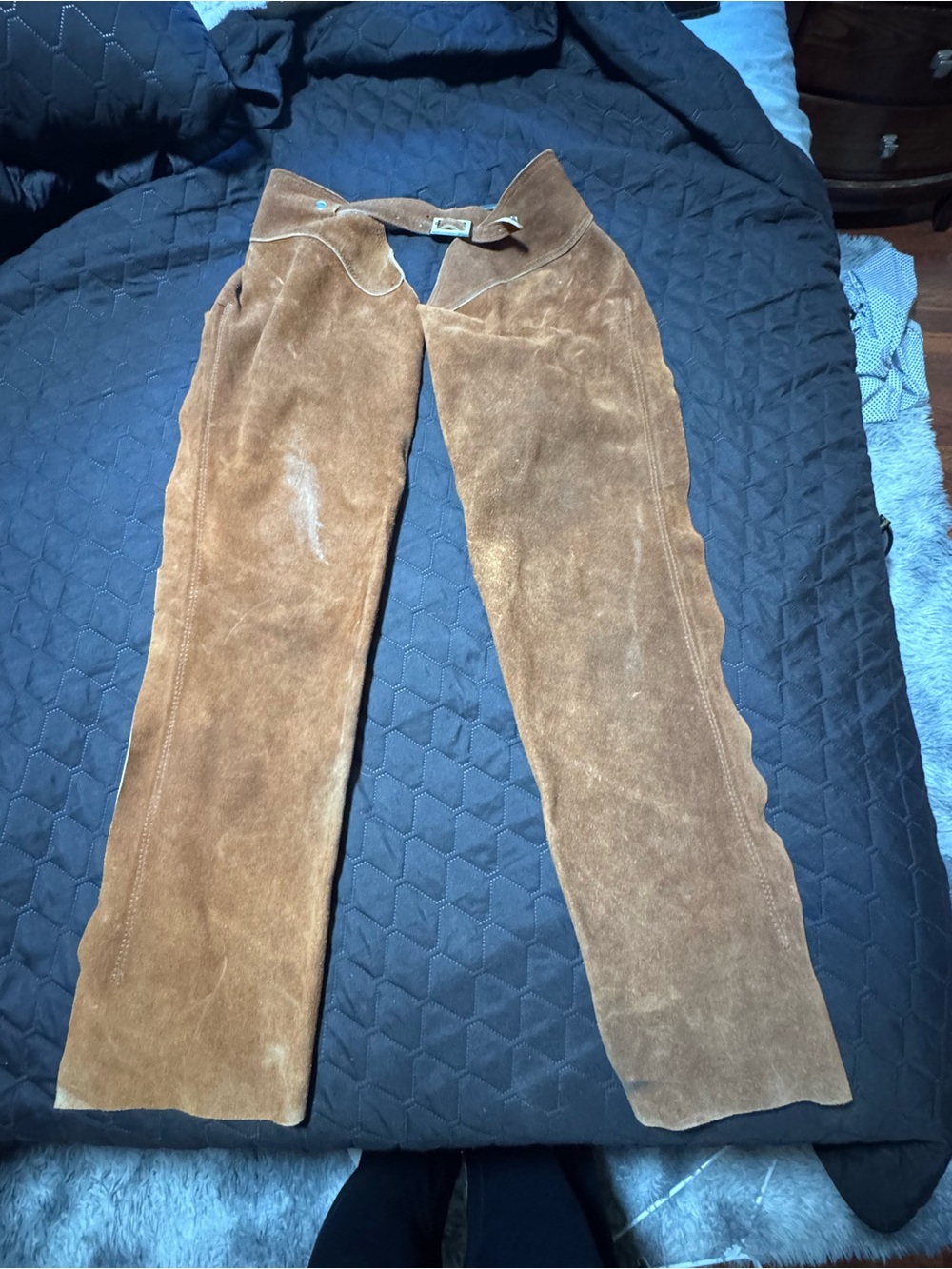 Suede Chaps in Brown - Unisex